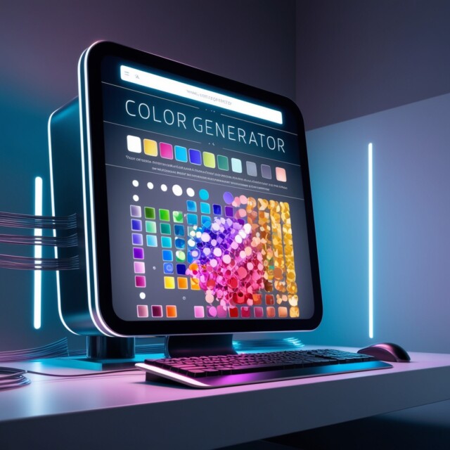The machine has a website color generator