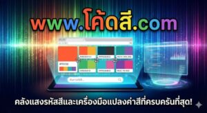 จบทุกปัญหาเรื่องสีที่ www.โค้ดสี.com : คลังแสงรหัสสีและเครื่องมือแปลงค่าสีที่ครบครันที่สุด!